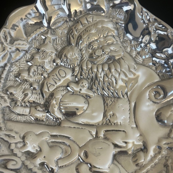 Cookies for Santa Pewter Plate. NWT - Picture 4 of 7